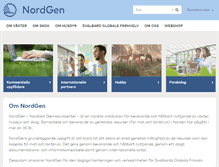 Tablet Screenshot of nordgen.org
